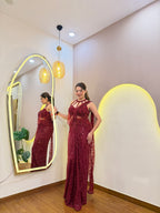 E735 PREMIUM DRAPE SAREE