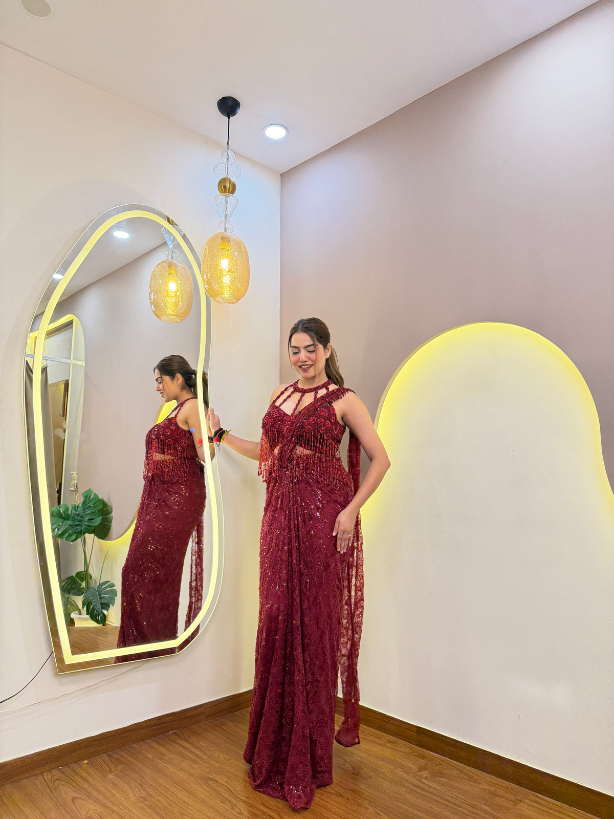 E735 PREMIUM DRAPE SAREE
