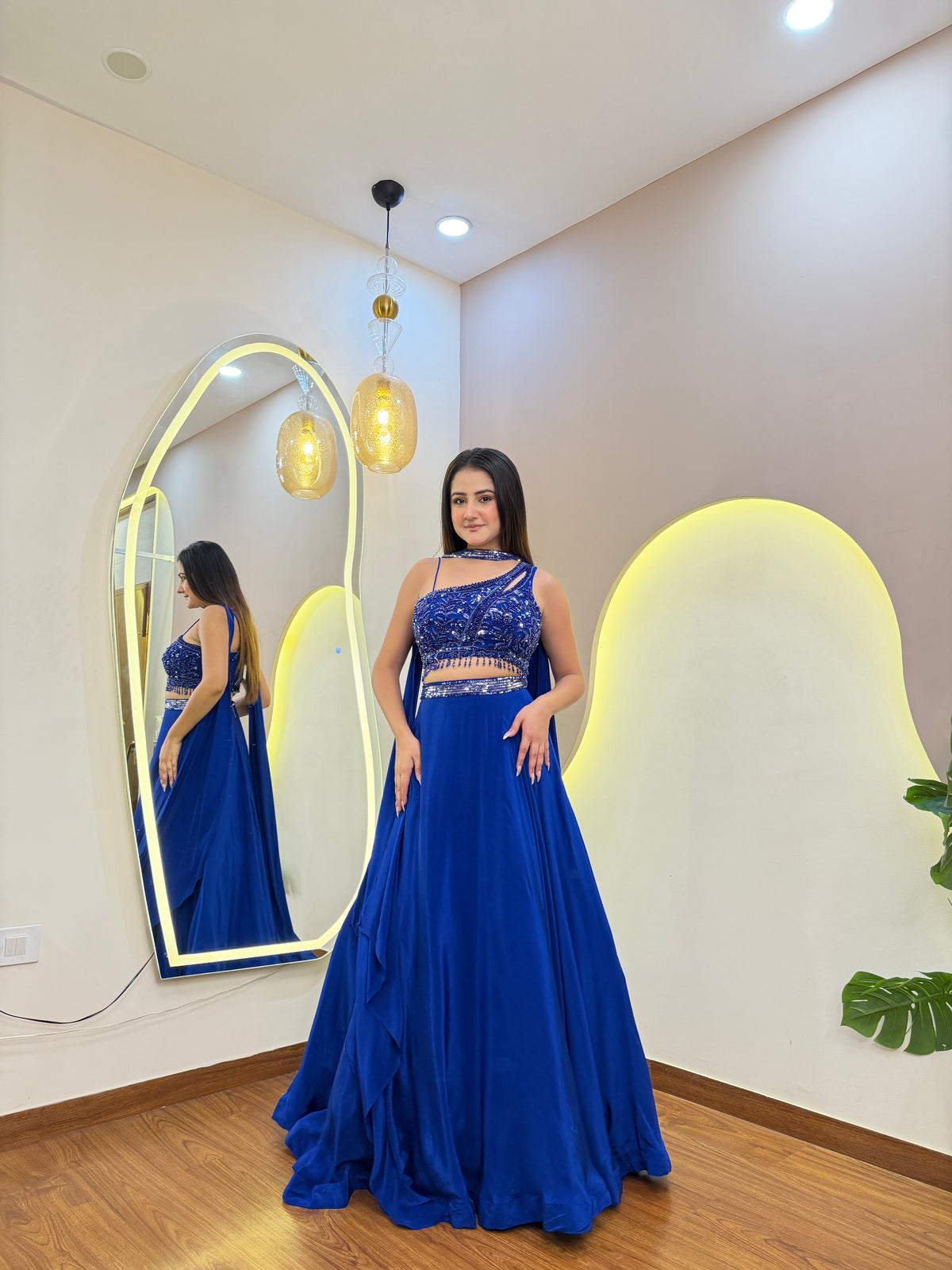 E821 CROP TOP LEHENGA