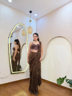 E375 AARFA REGAL DRAPE SAREE