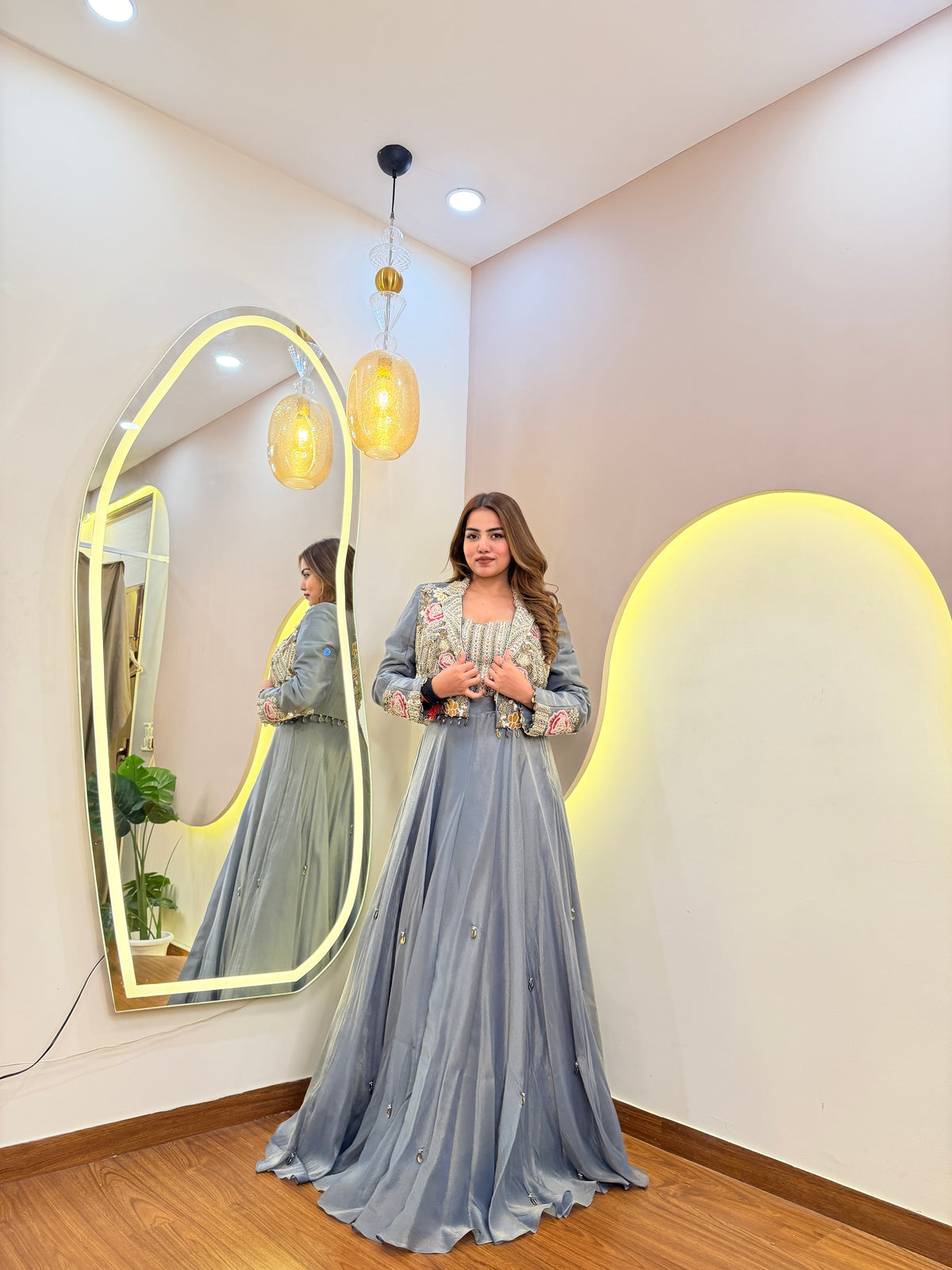 E468 INDO WESTERN LEHENGA