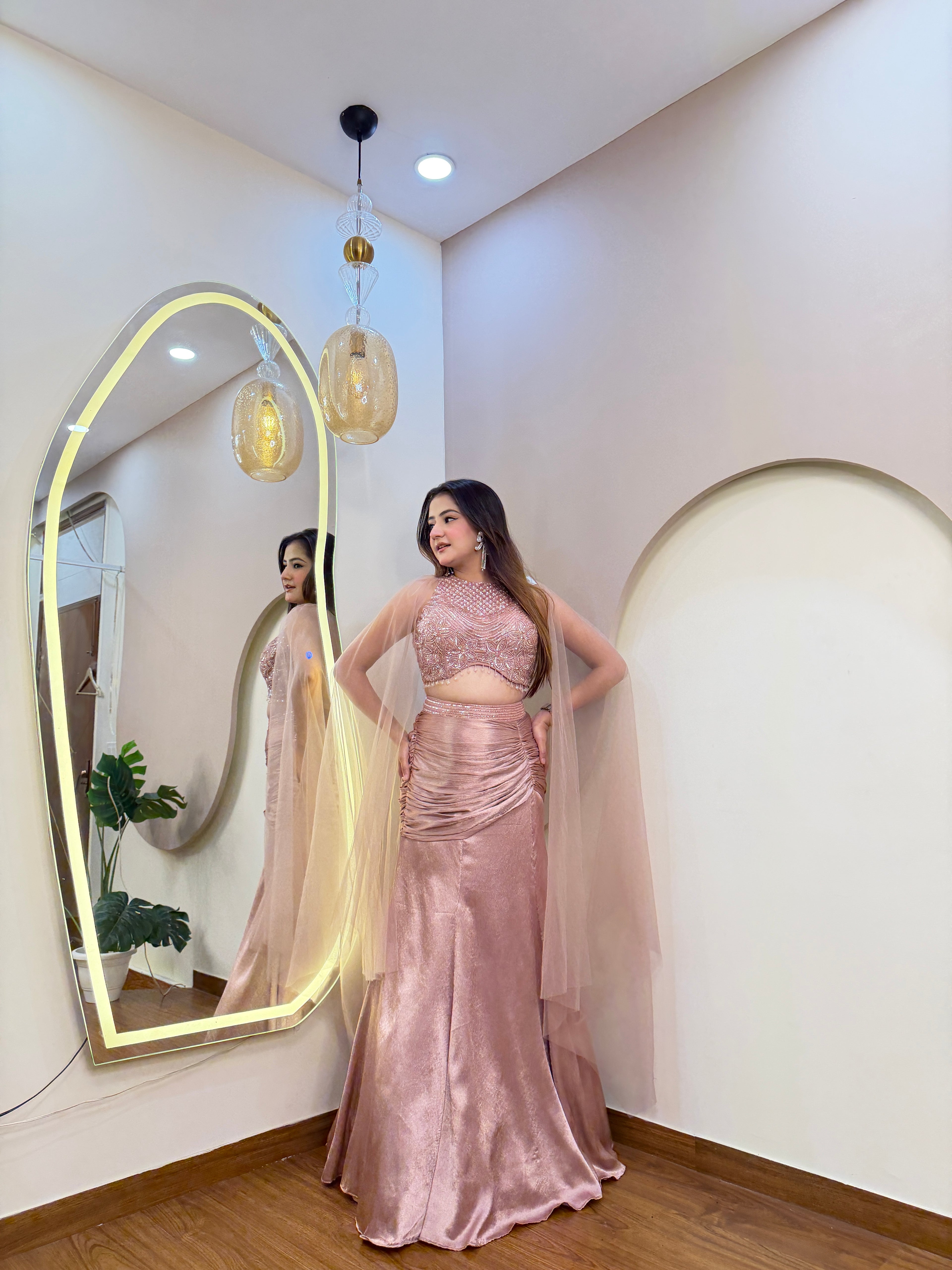 E274 FISH CUT LEHENGA