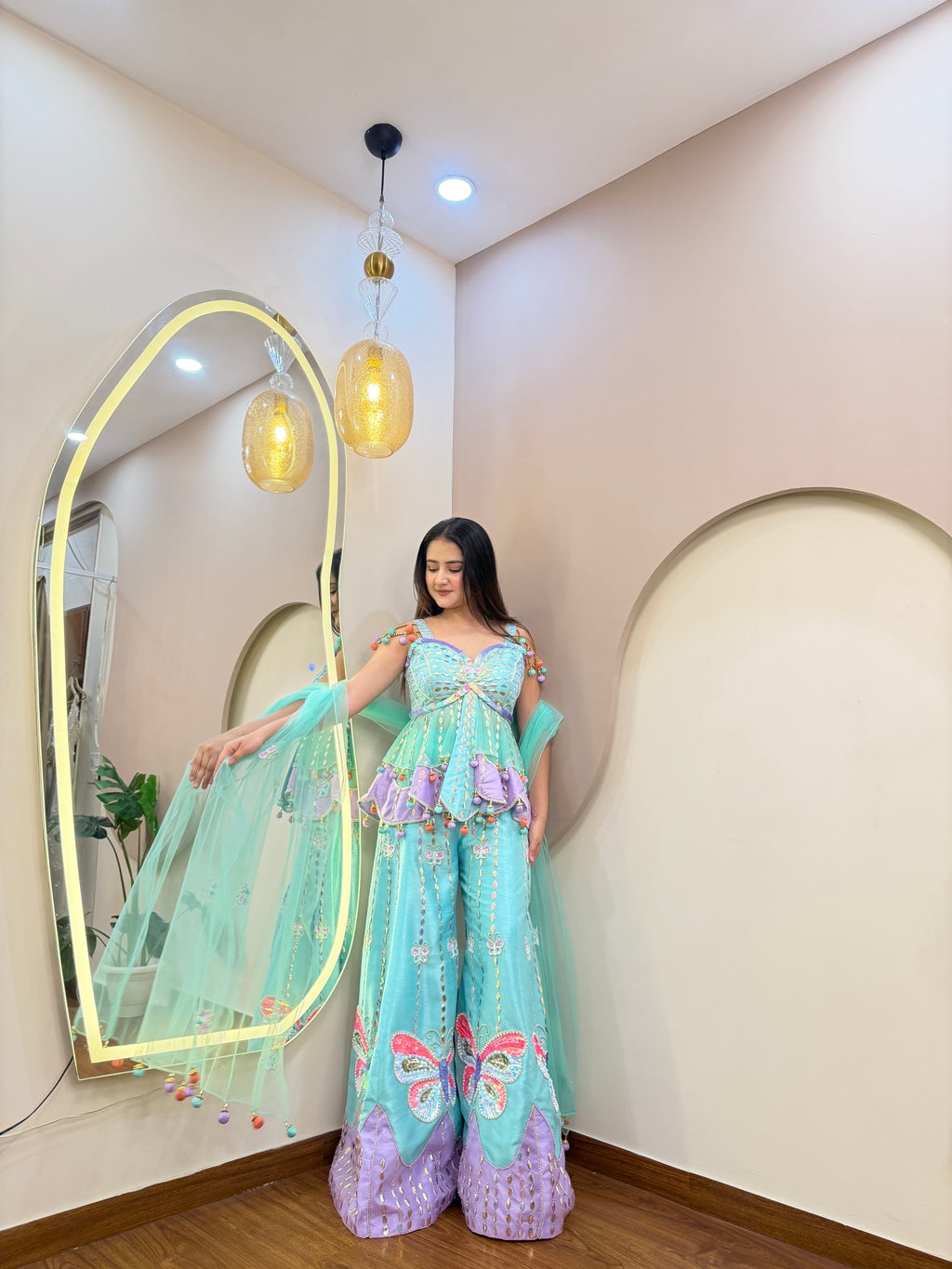 E406 AARFA REGAL SHARARA SET