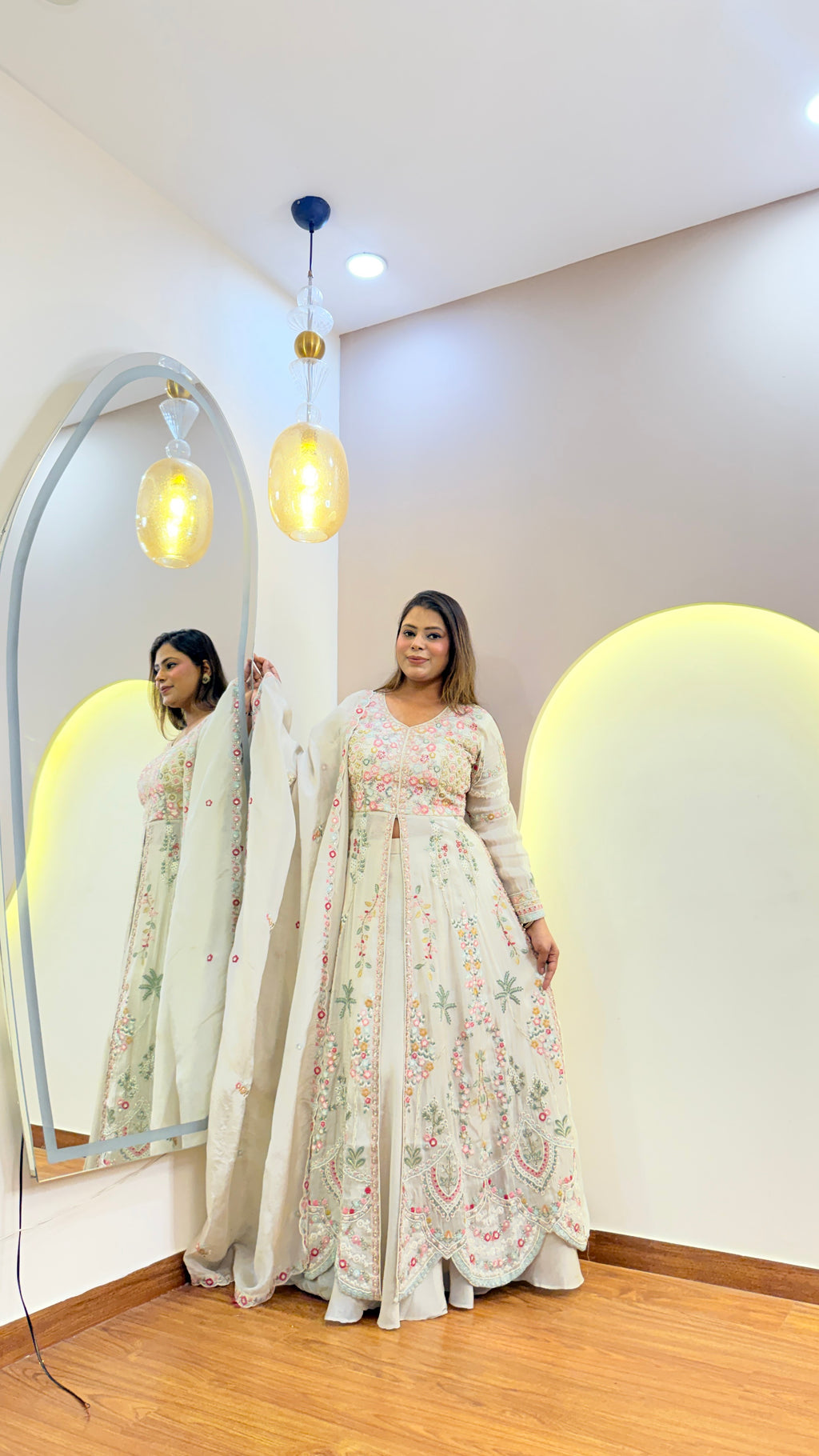 E932 3PC SKIRT ANARKALI SUIT