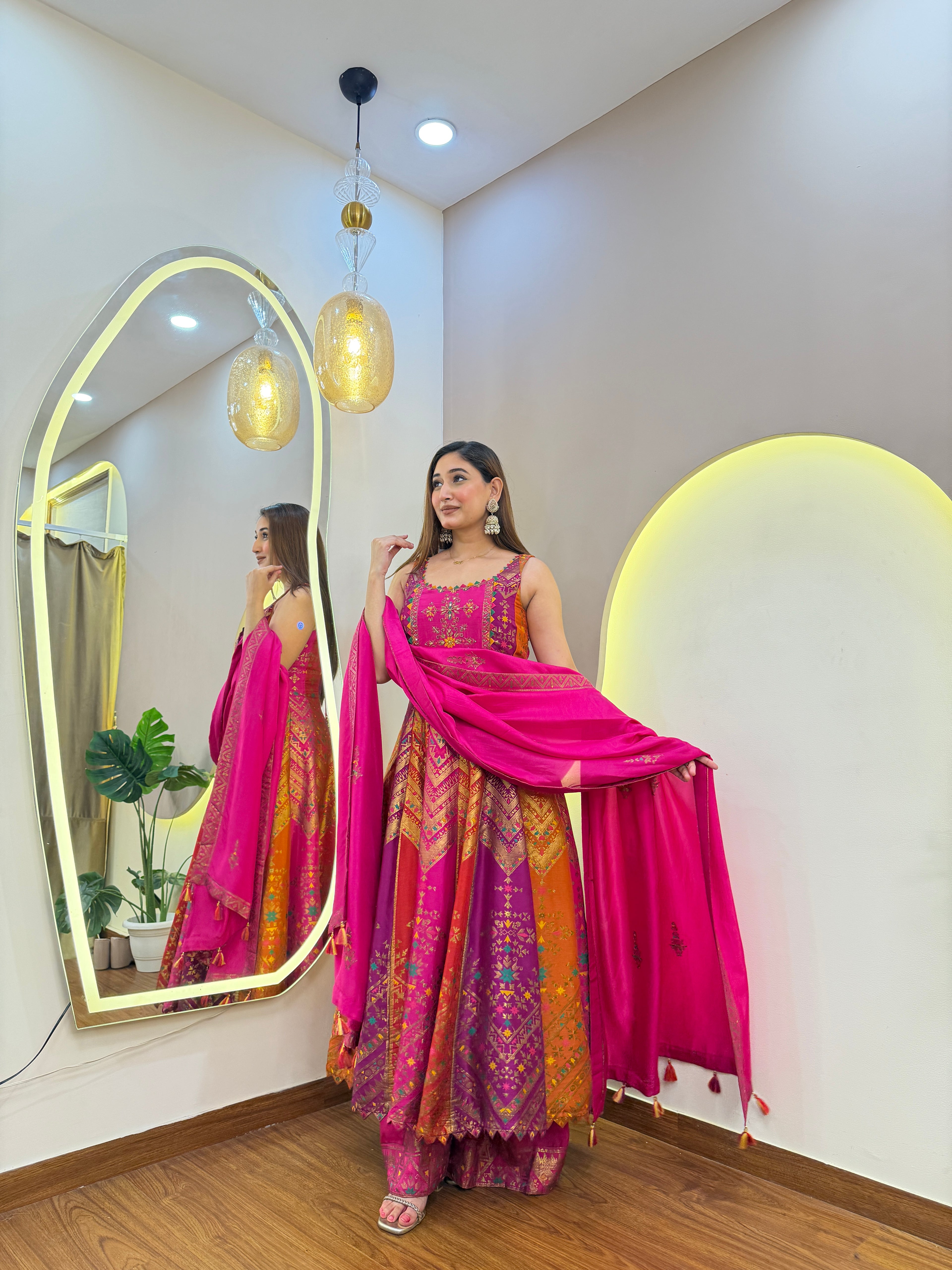 E380 3PC ANARKALI