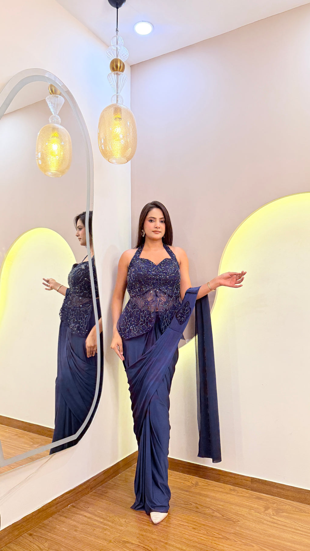 F120 PRE DRAPE SAREE
