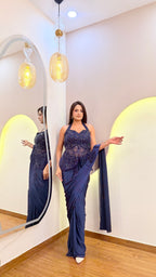 F120 PRE DRAPE SAREE