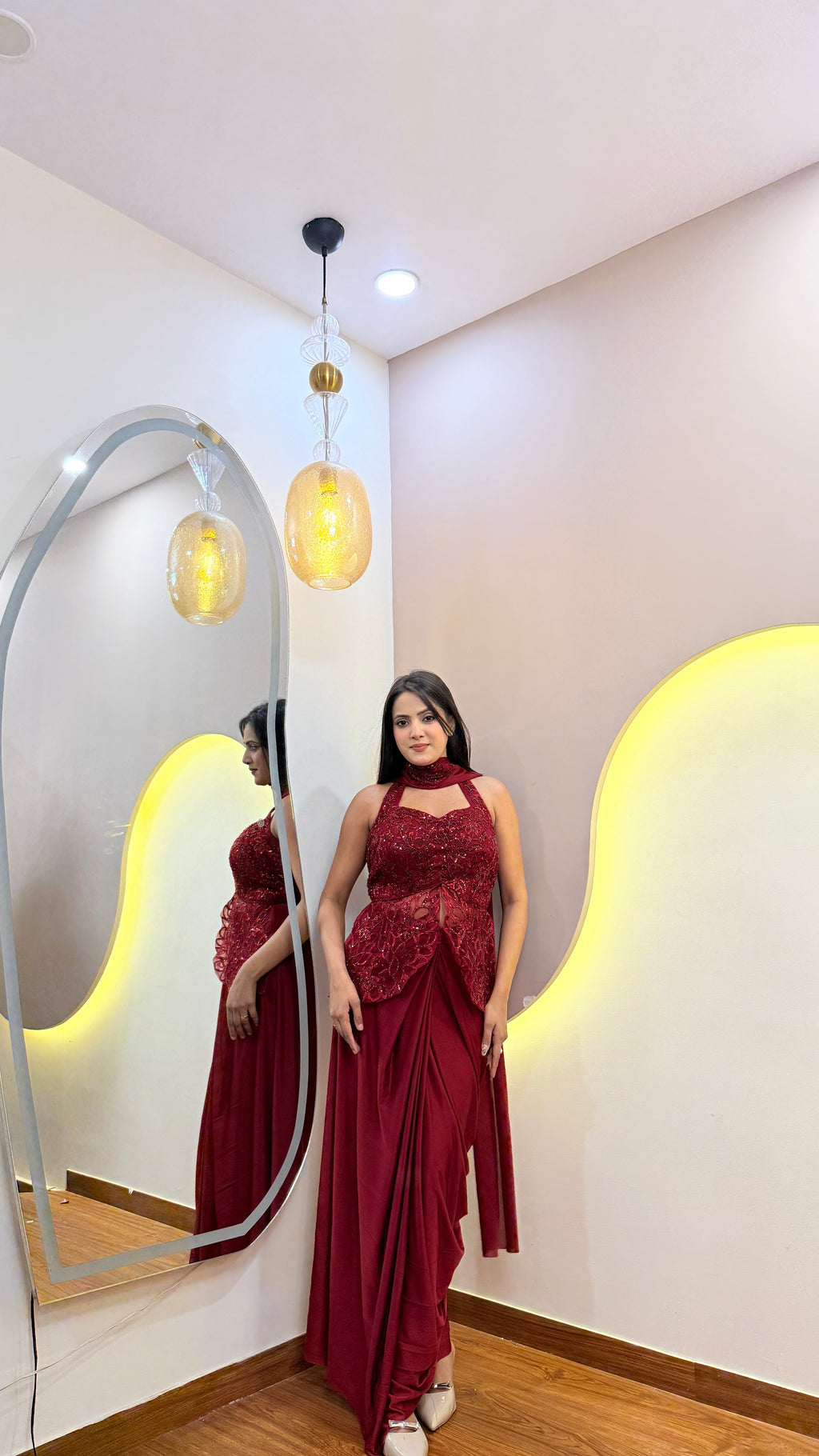 F120 PRE DRAPE SAREE