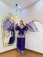 E104 3PC SHARARA SUIT