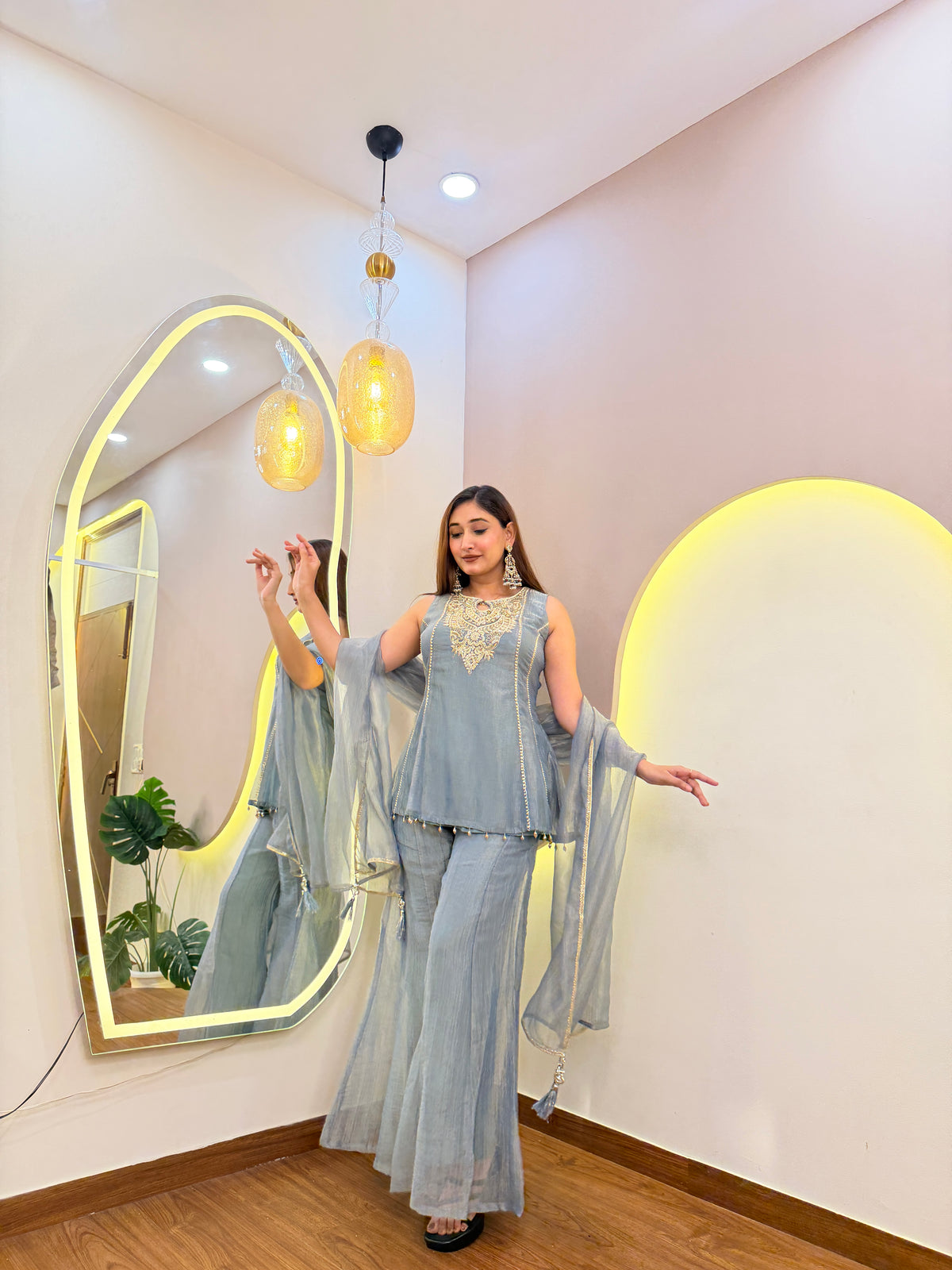E522 3PC SHARARA SET