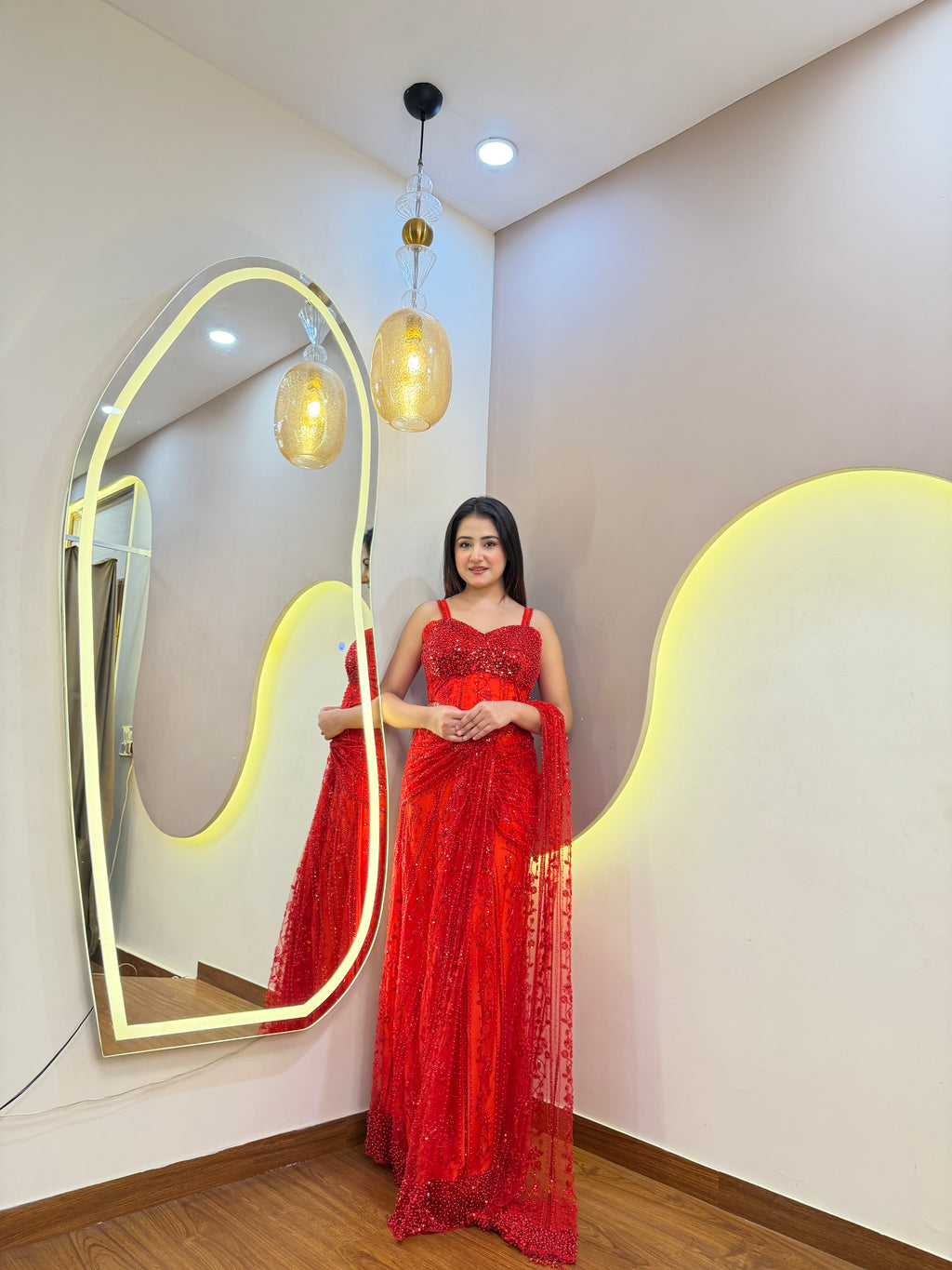 E956 PRE DRAPE SAREE