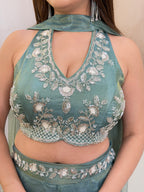 E39 3PC CROP TOP PLAZO SET
