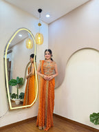 E423 AARFA REGAL DRAPE SAREE