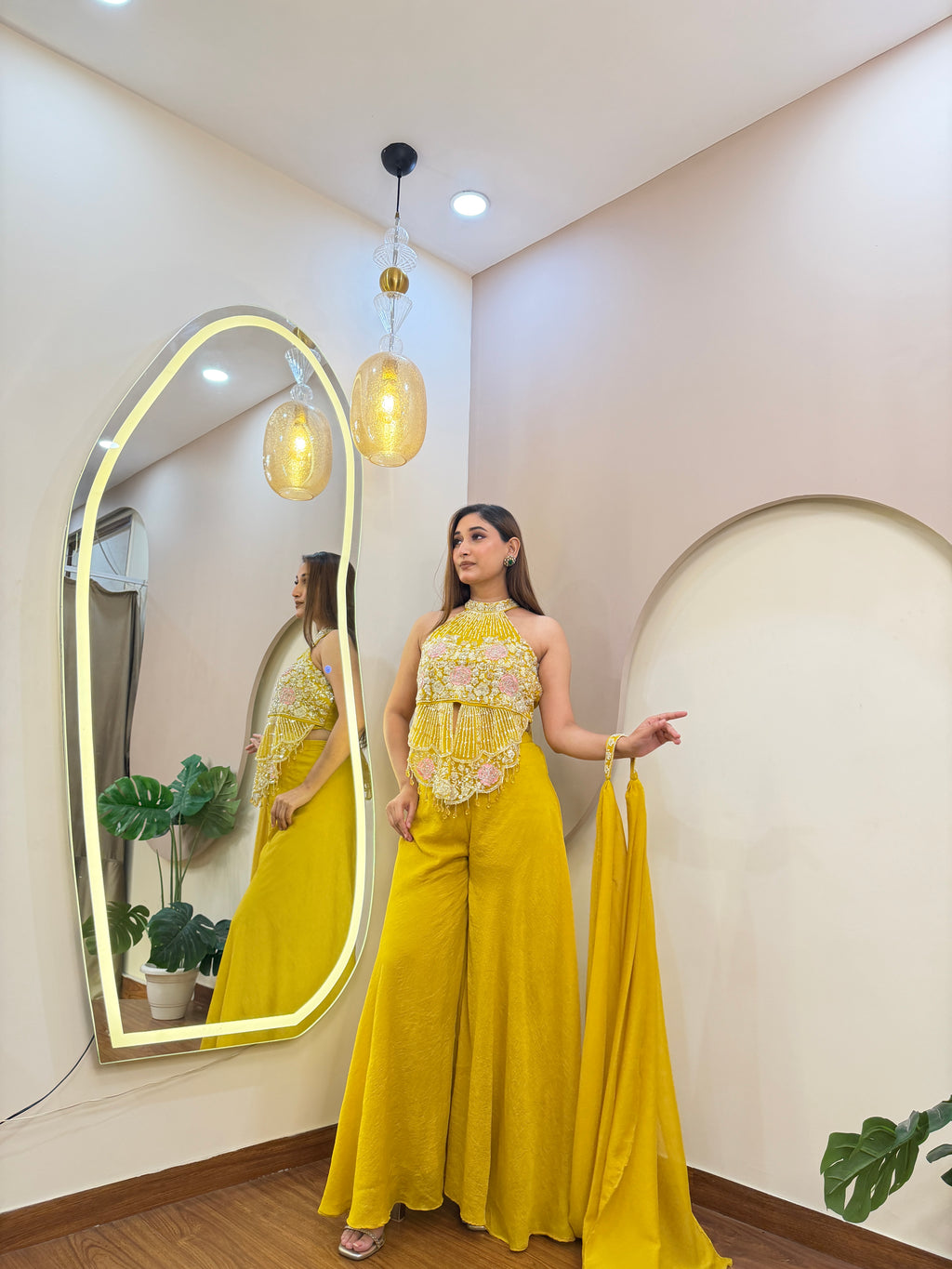 E444 3PC SHARARA SUIT