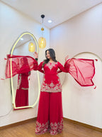 E104 3PC SHARARA SUIT