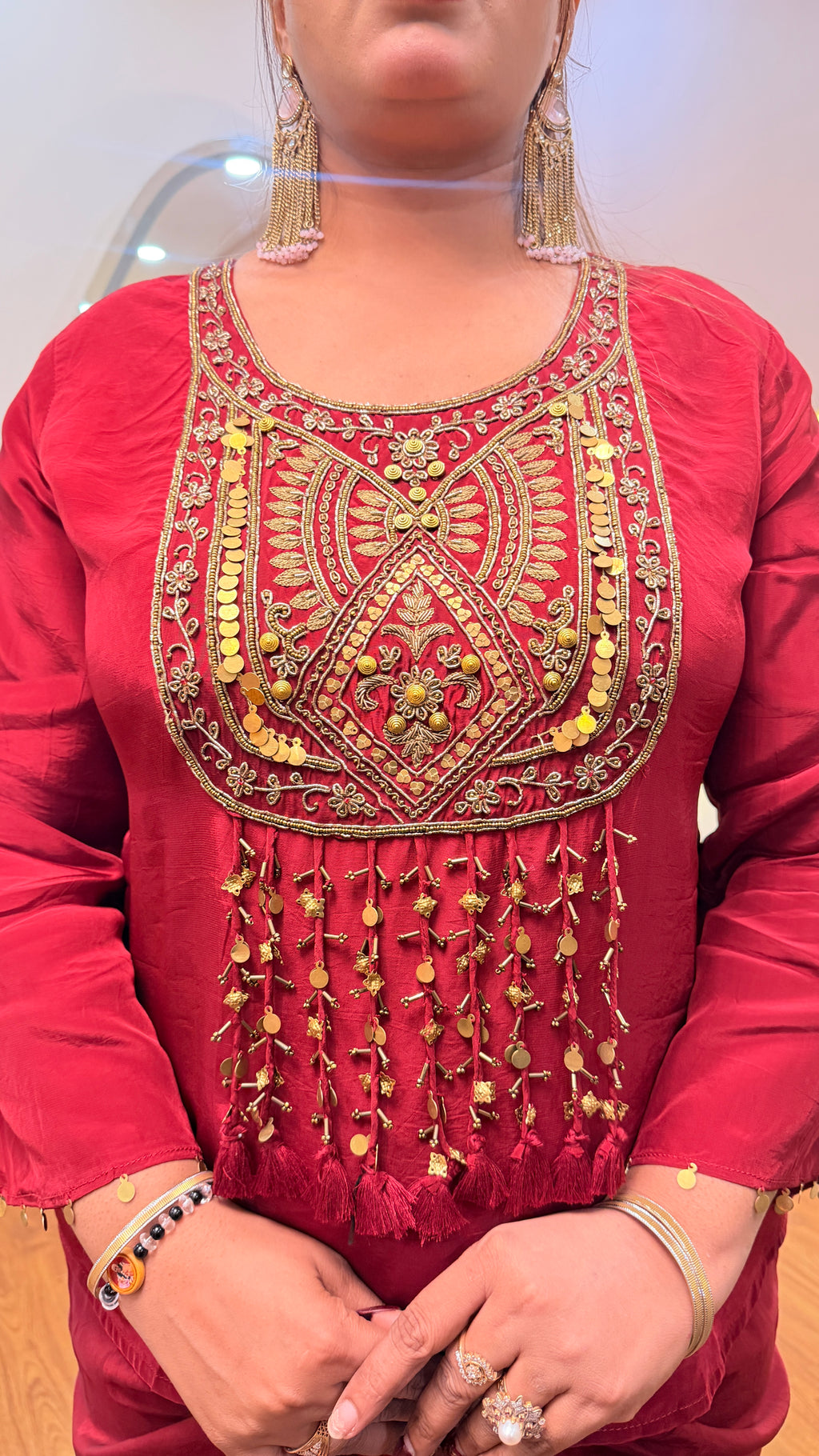 E543 DHOTI STYLE COORD SET