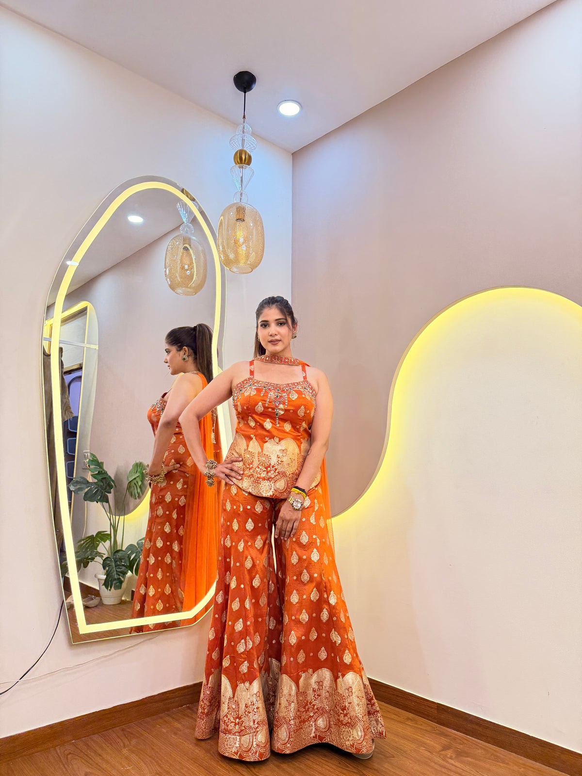 E688 3PC SHARARA SET