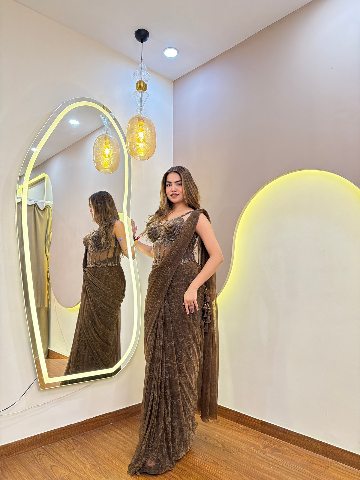 E564 PREMIUM DRAPE SAREE