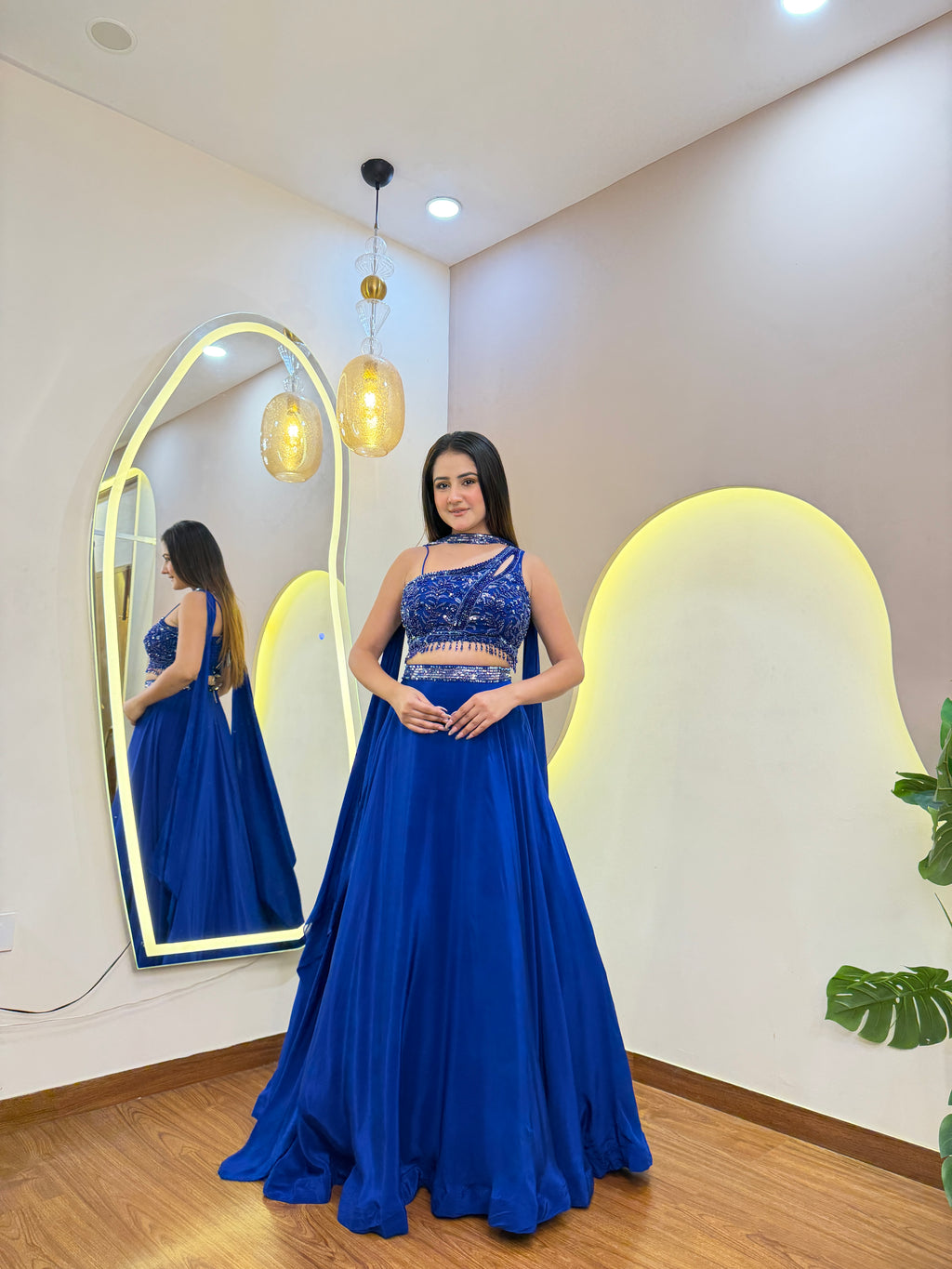 E821 CROP TOP LEHENGA