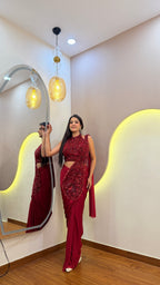 F124 PRE DRAPE SAREE