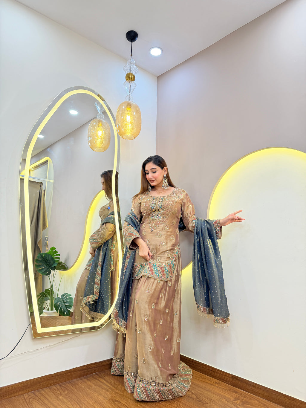 E655 3PC SHARARA SUIT