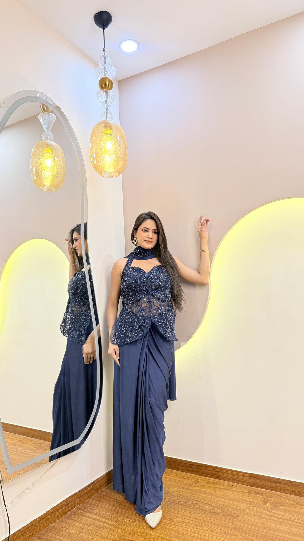 F120 PRE DRAPE SAREE