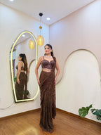 E375 AARFA REGAL DRAPE SAREE