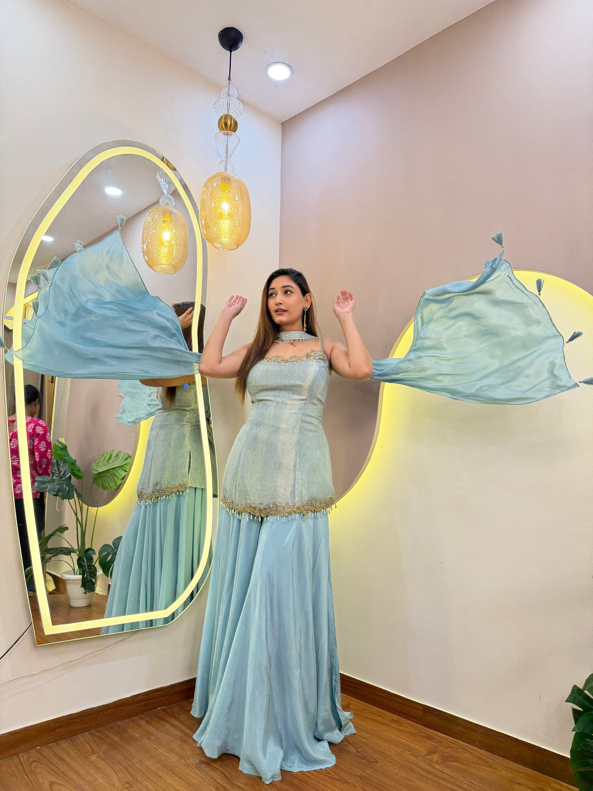 E915 3PC SHARARA SET