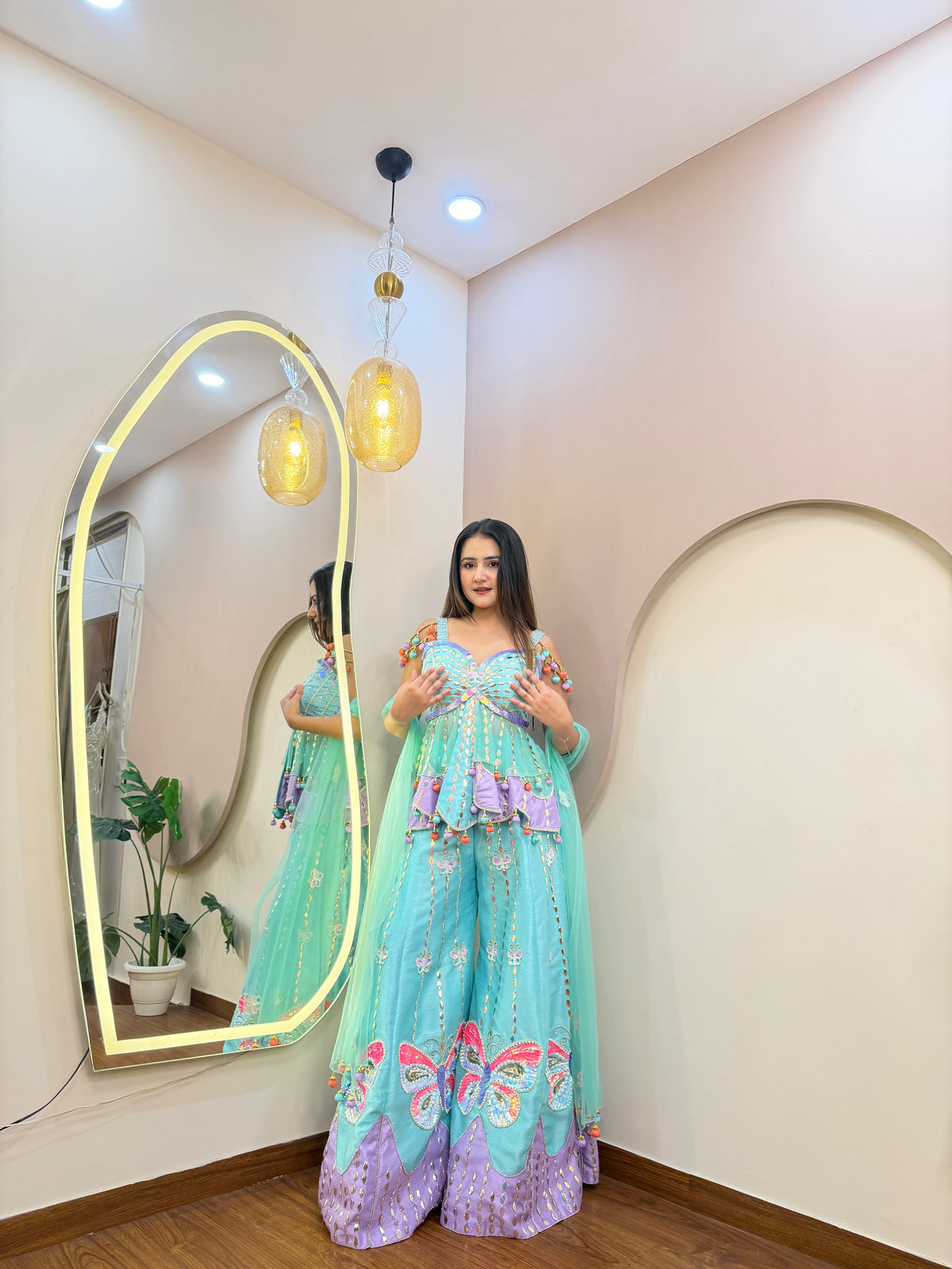 E406 AARFA REGAL SHARARA SET