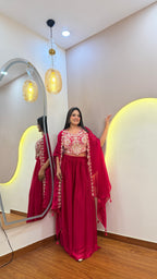F103 3PC PLAZO WITH CAPE SET