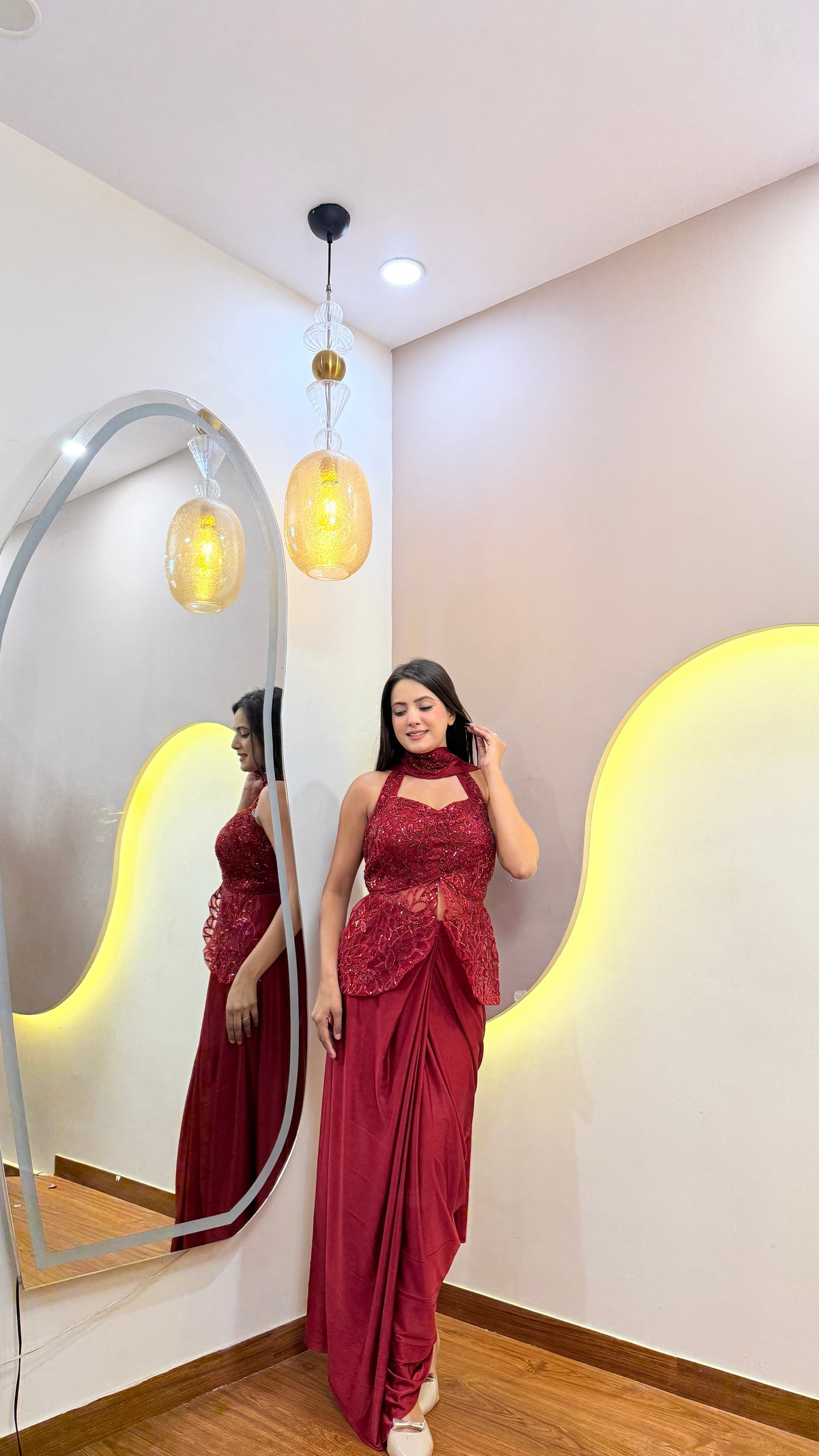 F120 PRE DRAPE SAREE