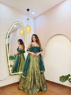 E446 BROCADE LEHENGA