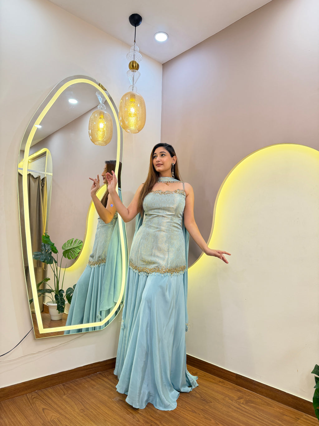 E915 3PC SHARARA SET