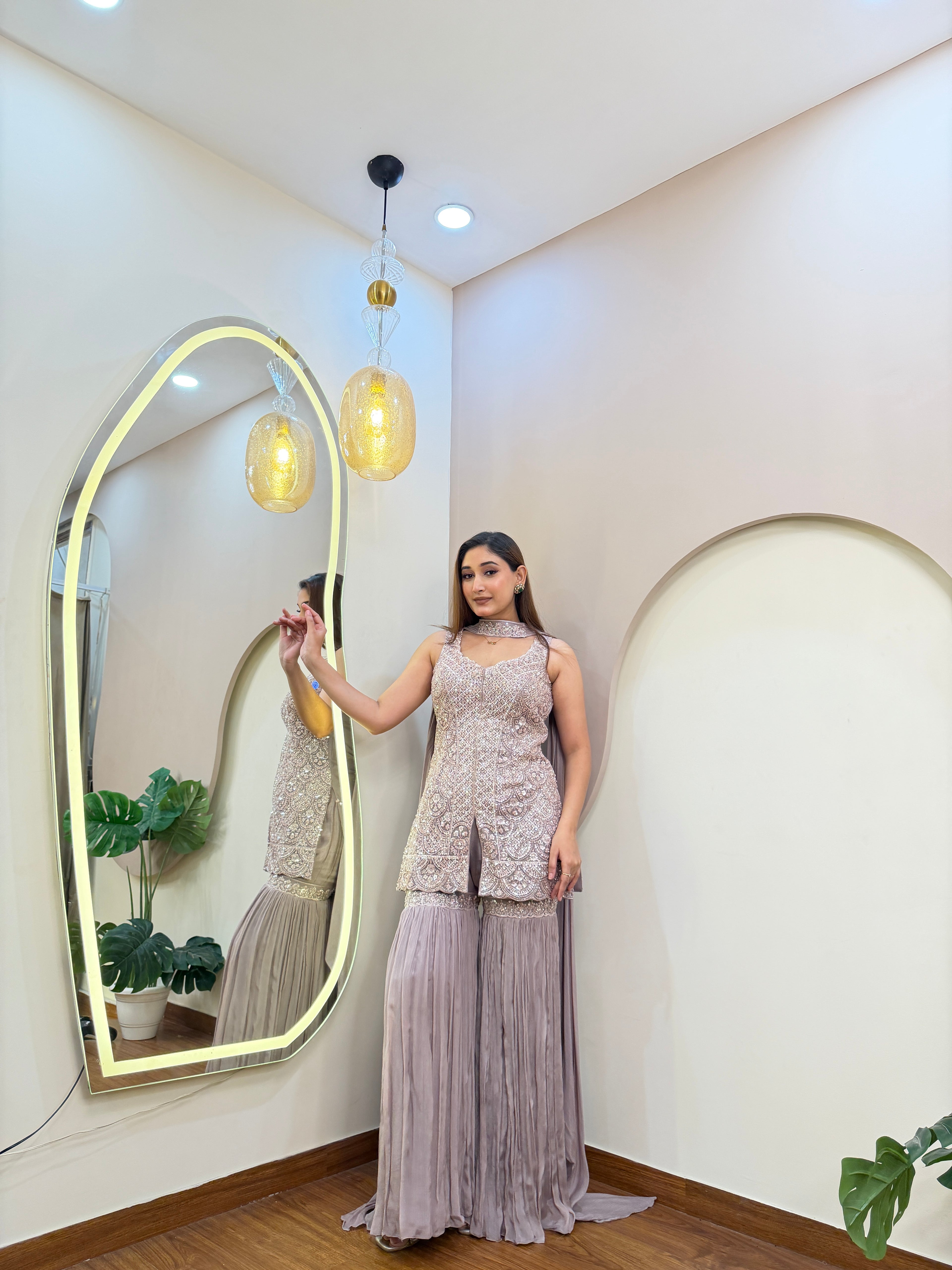 E363 3PC SHARARA SUIT