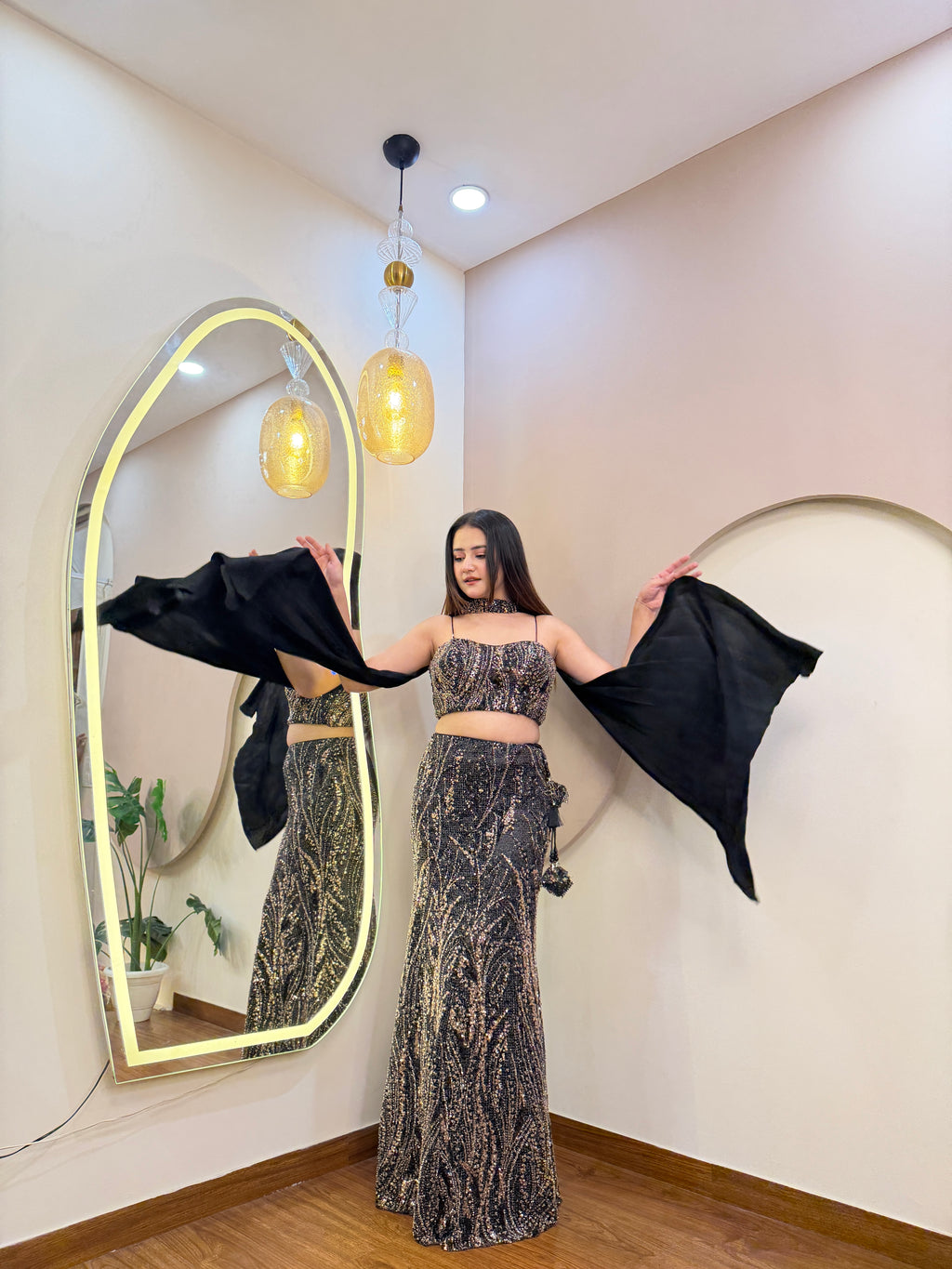 E402 CROP TOP SKIRT