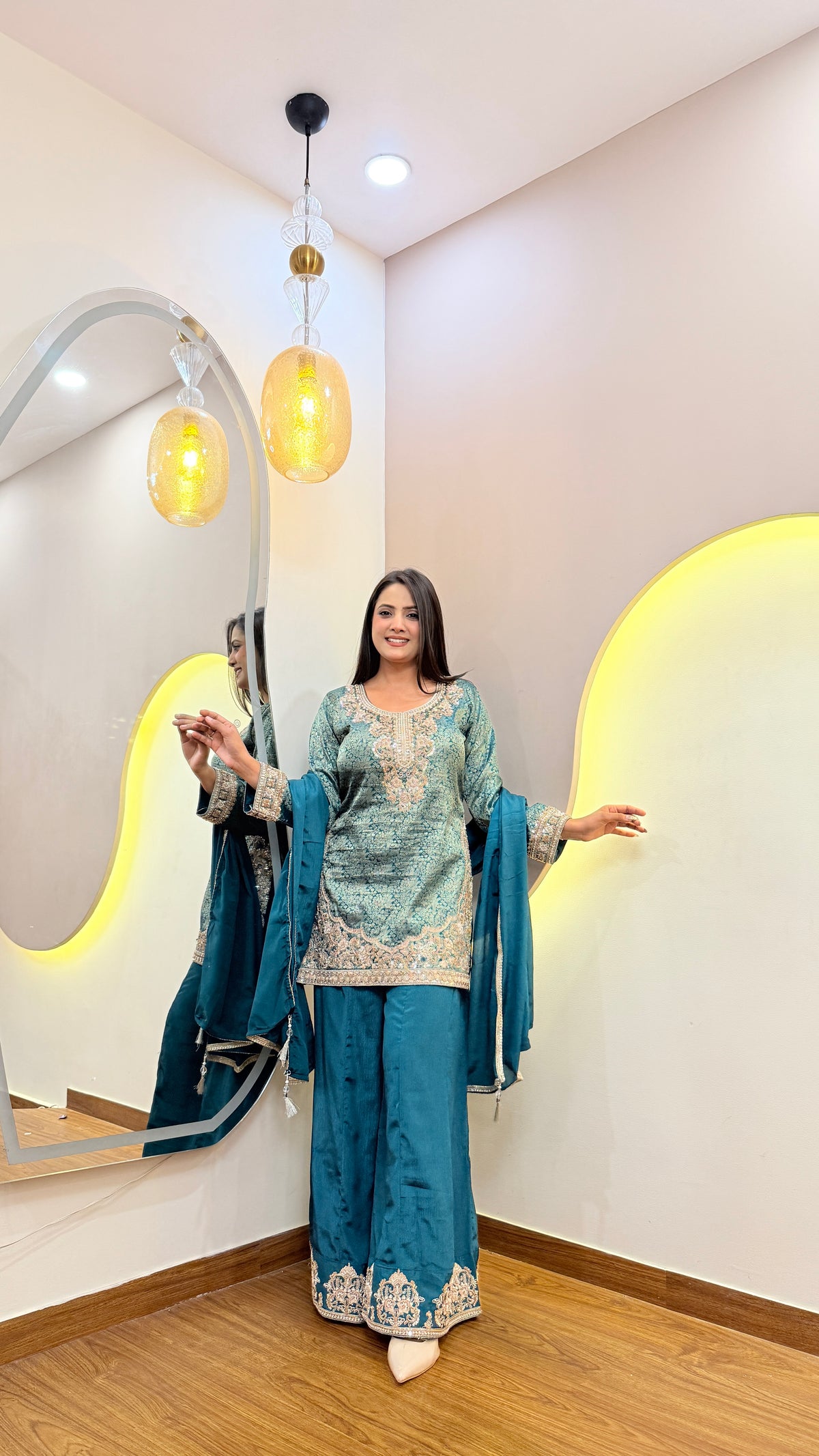 F180 3PC SHARARA SUIT