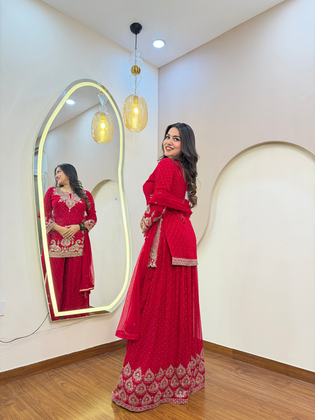 E104 3PC SHARARA SUIT