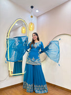 E104 3PC SHARARA SUIT