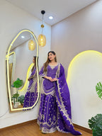 E792 3PC SHARARA SUIT