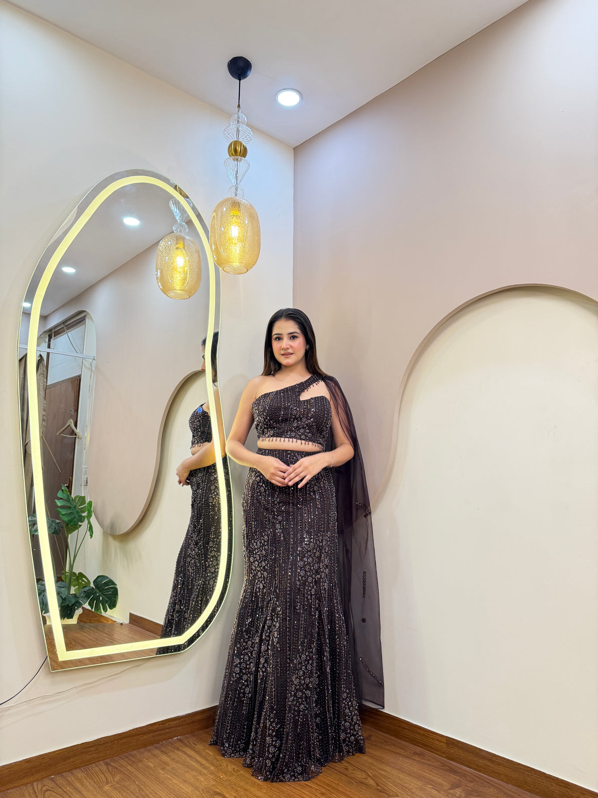 E467 CROP TOP LEHENGA