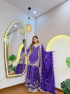E792 3PC SHARARA SUIT