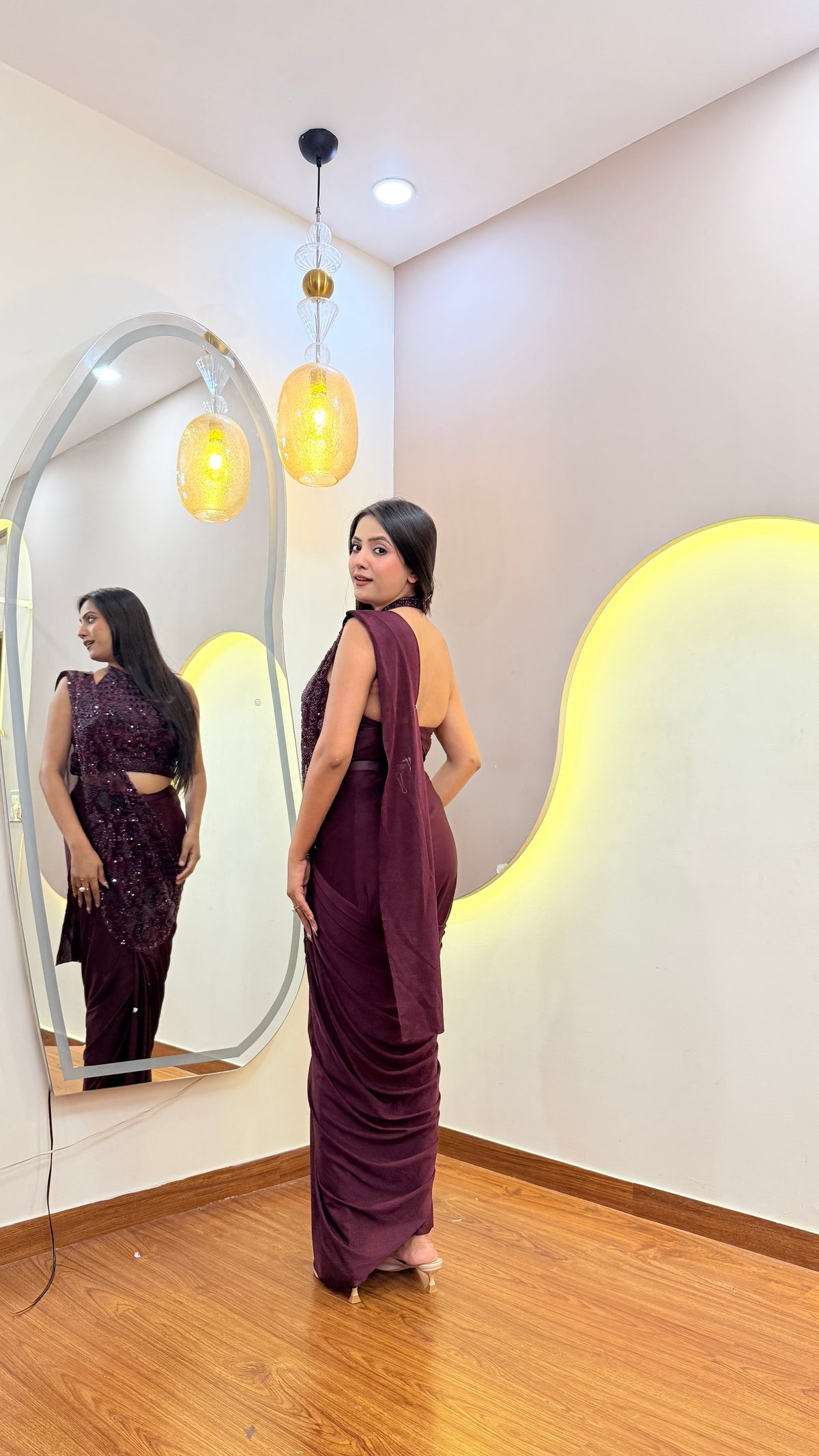 F124 PRE DRAPE SAREE