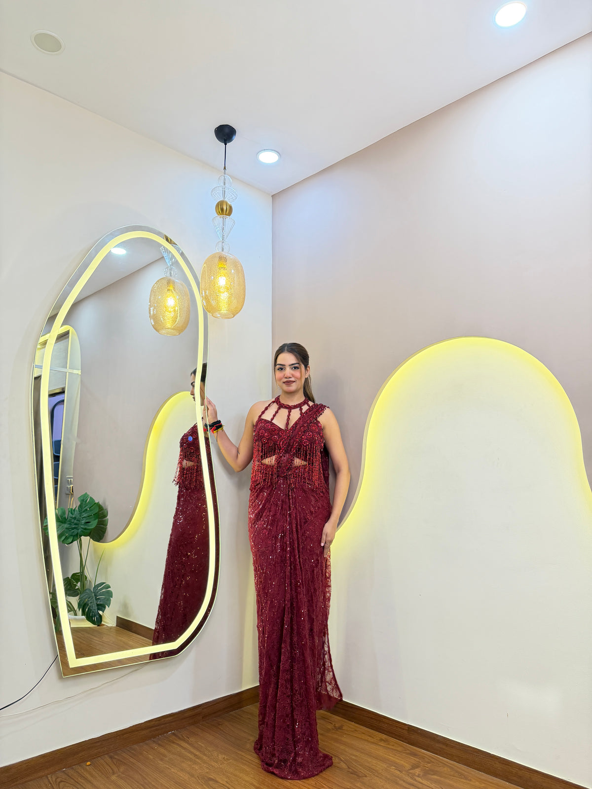 E735 PREMIUM DRAPE SAREE