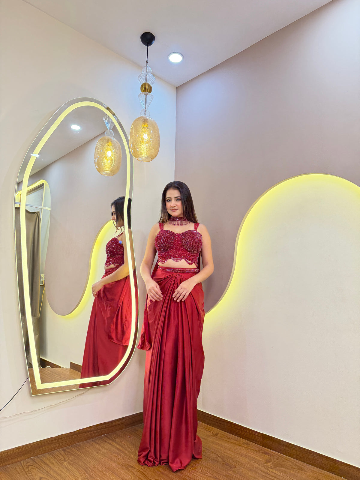 F77 DRAPE SKIRT SET