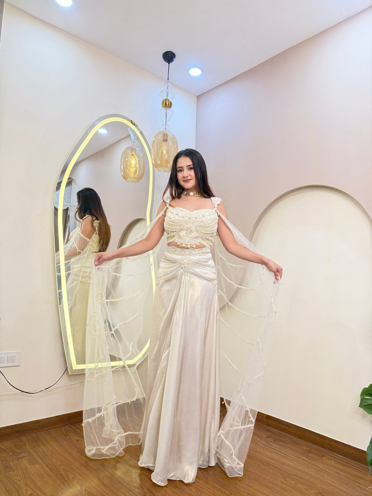 E416 CROP TOP SKIRT