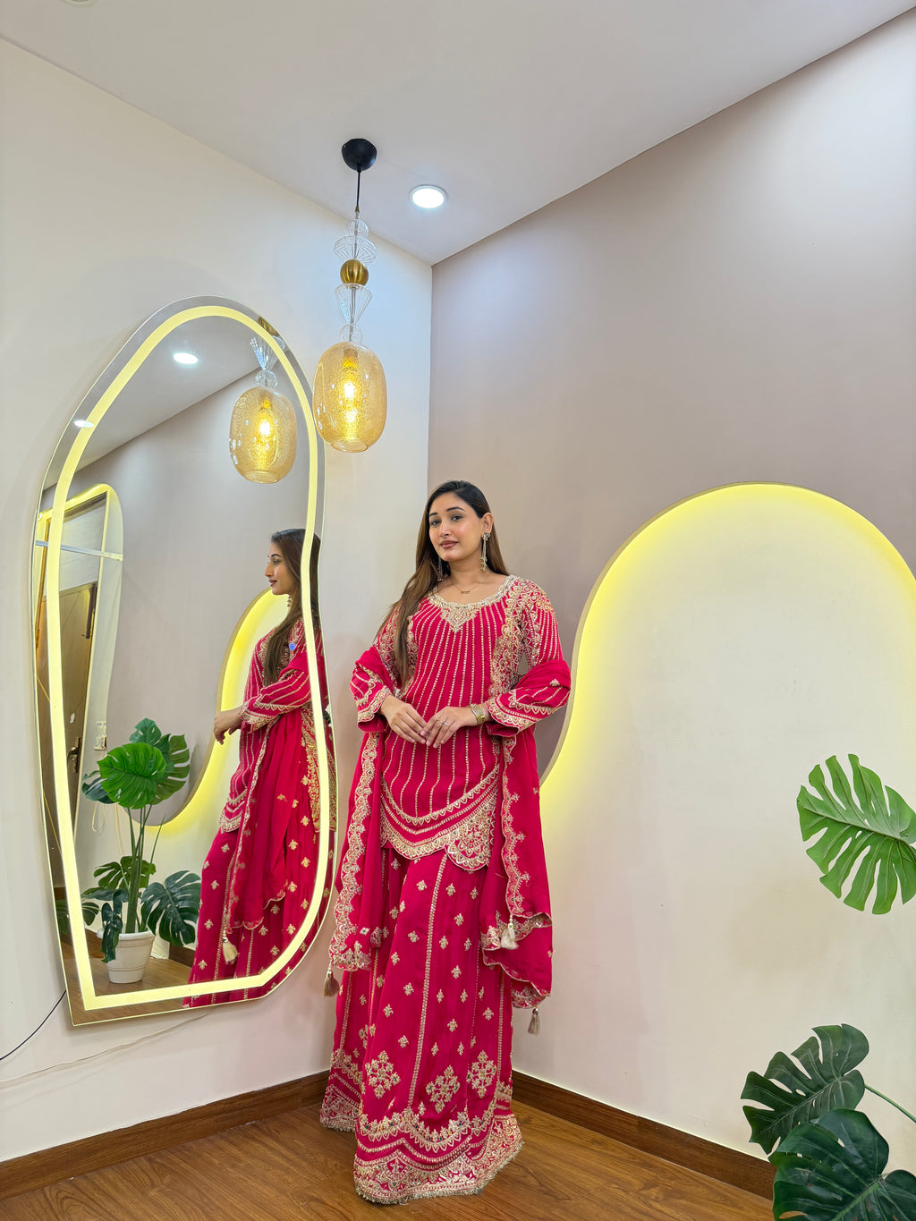 E792 3PC SHARARA SUIT
