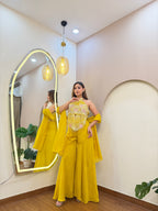 E444 3PC SHARARA SUIT