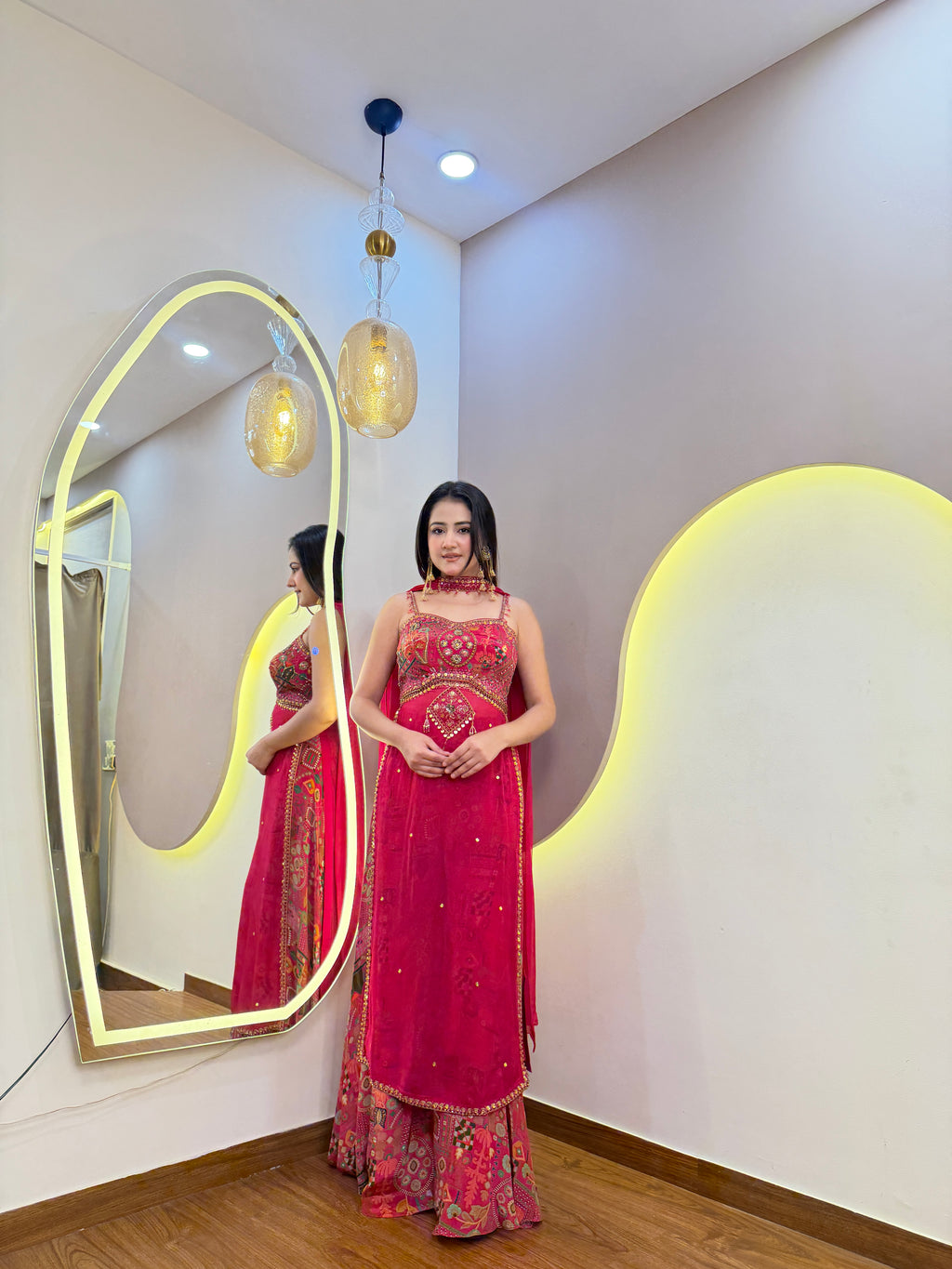 F69 3PC SHARARA SUIT
