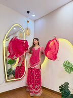 E792 3PC SHARARA SUIT