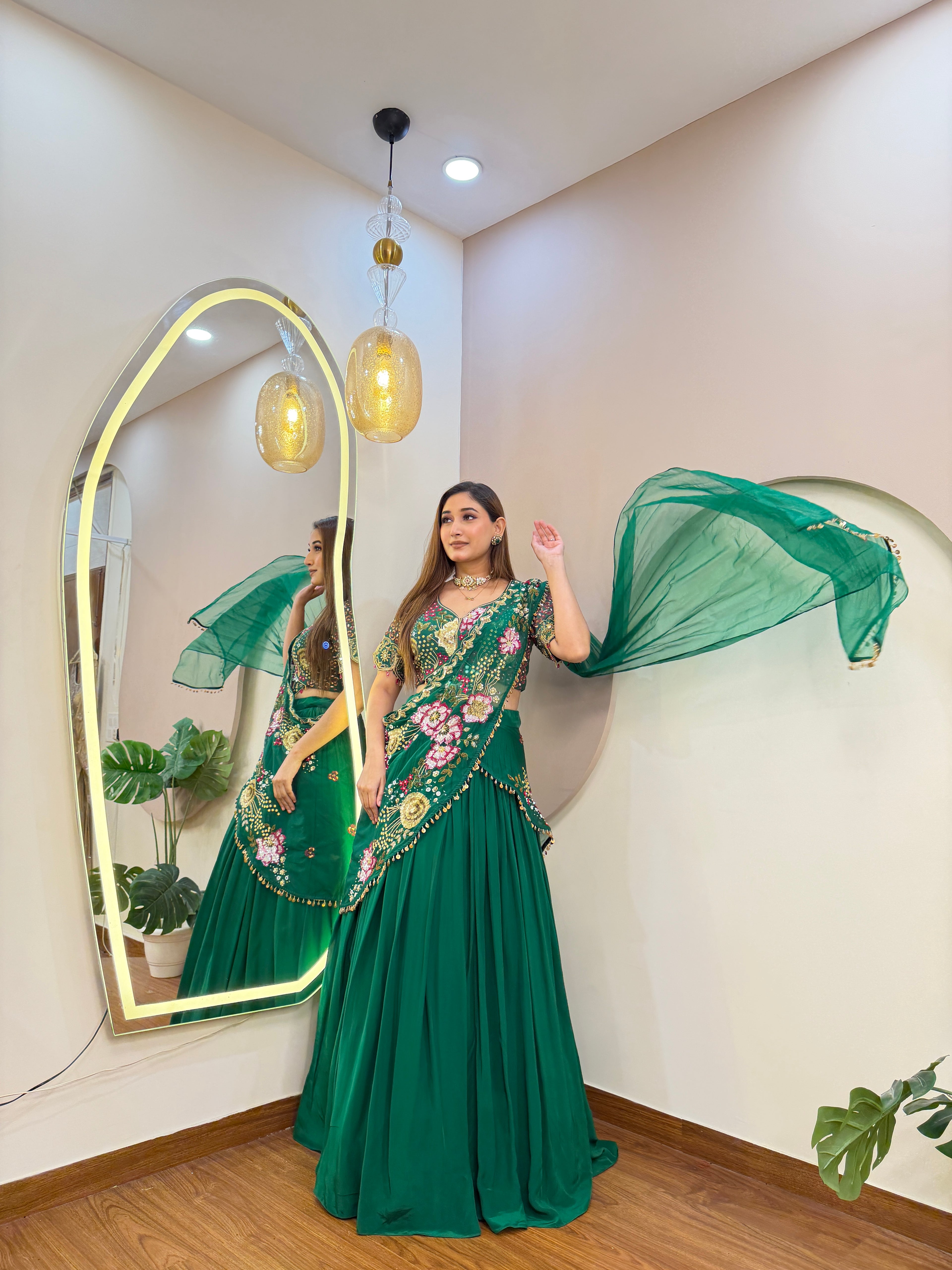 E450 AARFA REGAL LEHENGA SAREE
